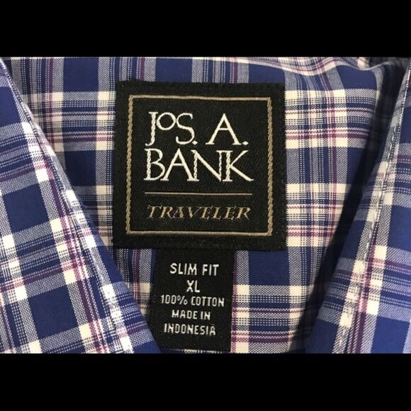 Jos A. Bank NWT XL Long Sleeve Non-Iron Shirt NWT - Picture 3 of 5